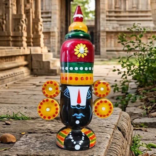 venkateswara swamy indian god etikoppaka wooden toy