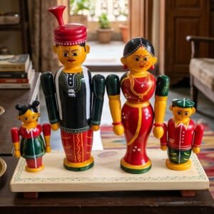family wooden etikoppaka toy