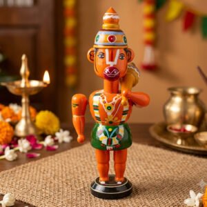 anjaneya swamy indian god etikoppaka wooden toy