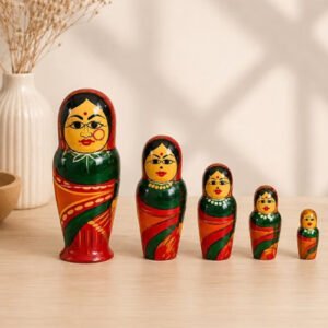 ETIKOPPAKA SIX IN ONE FAMILY WOODEN TOY_main