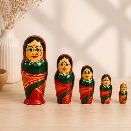 ETIKOPPAKA SIX IN ONE FAMILY WOODEN TOY_main